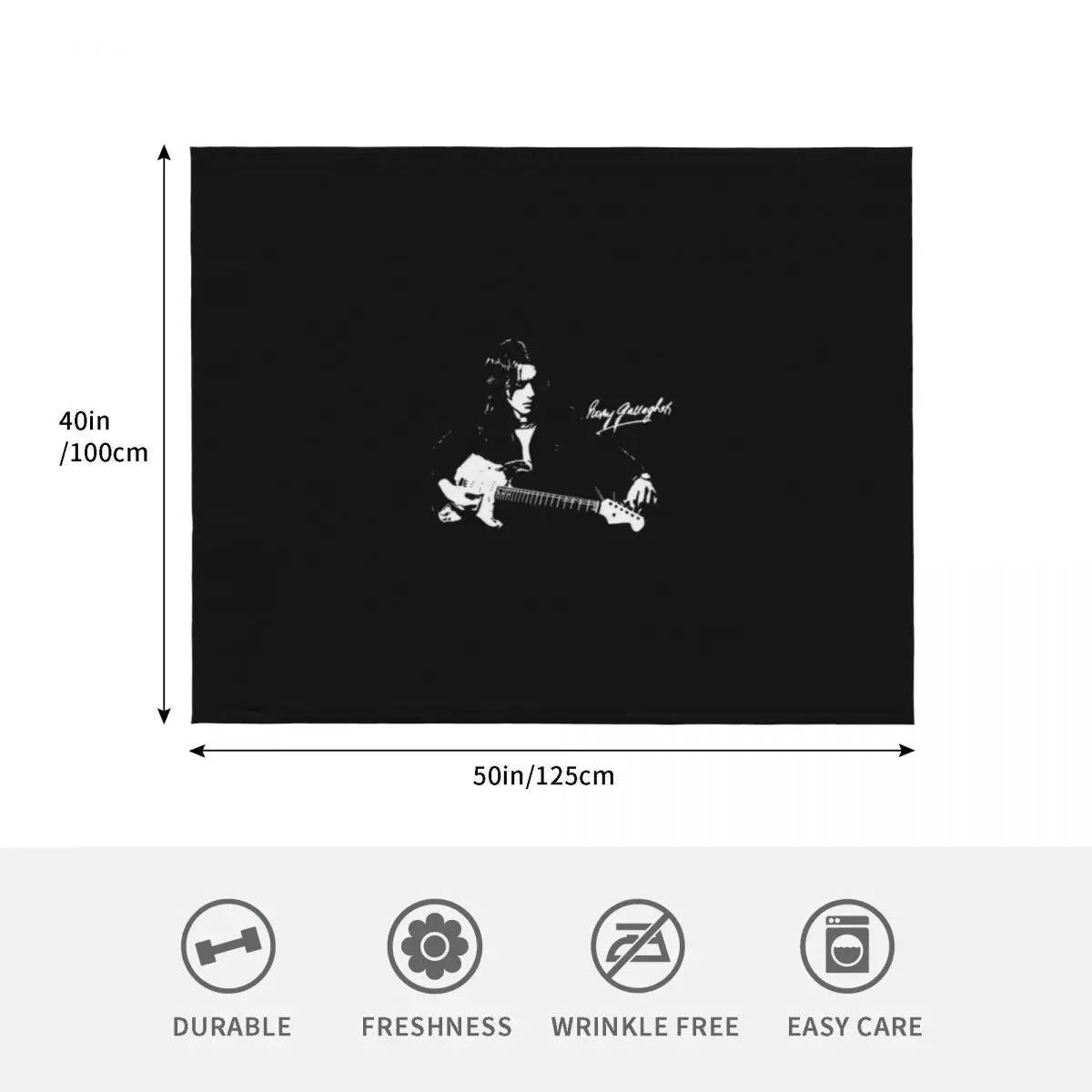 روري غالاغر تي شيرت أساسي رمي بطانية لطيف أريكة متعددة الأغراض بياضات السرير