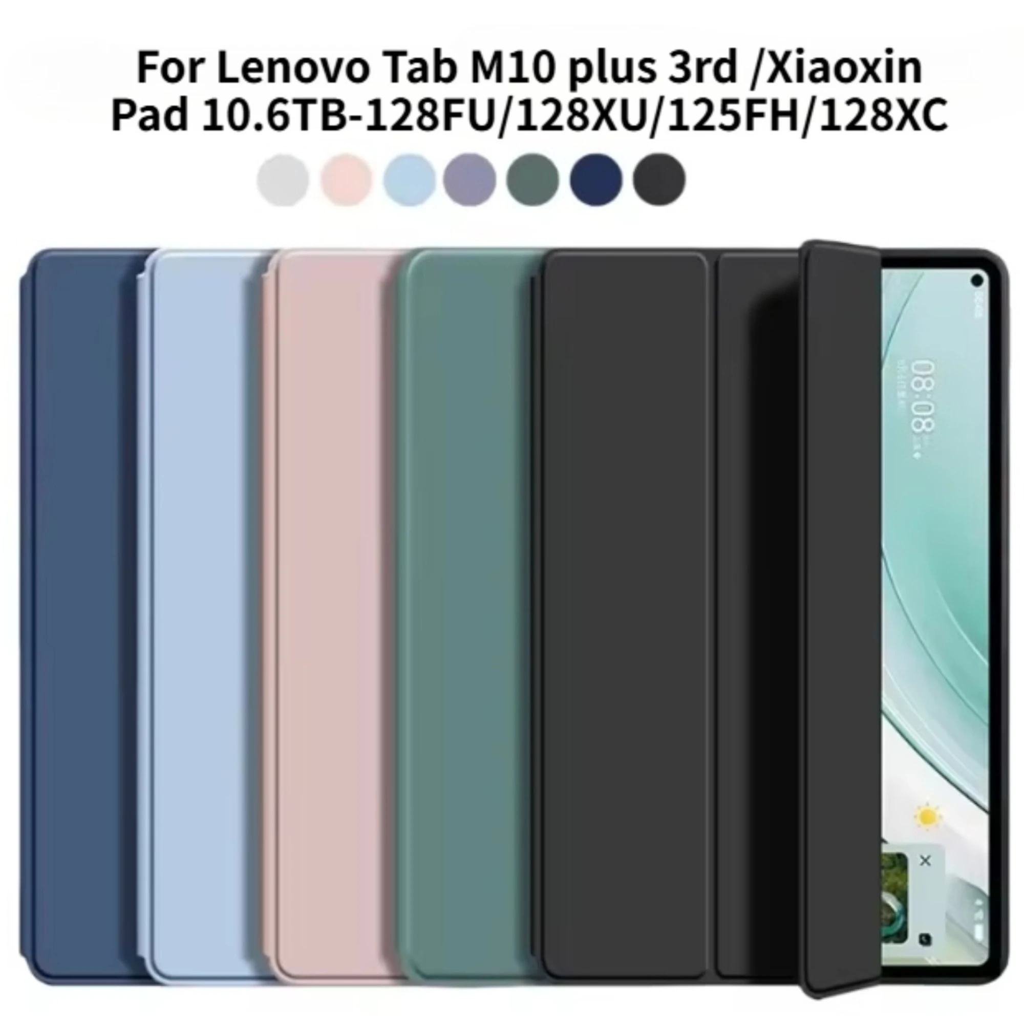 

Case for Tablet Lenovo Idea Tab 11 2025 M10 P11 Plus M1 Plus 3rd Gen 10.6 10.1 Xiaoxin Pad 10.6 Cover Tri-fold Stand Smart Funda