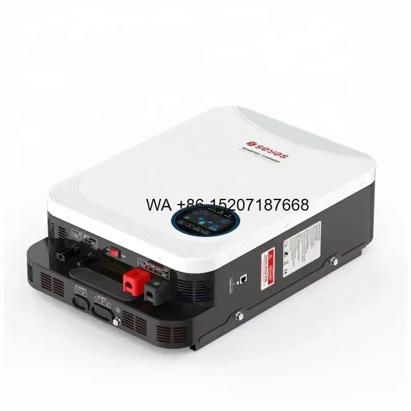 Wmwmnu Pure Sine Wave Hybrid MPPT Solar Inverter 6.2KW 48V 500V PV Voltage Single Phase for Home Solar System