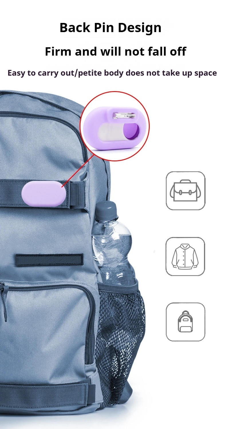 Eayburst Cover für Samsung Galaxy SmartTag2 Hülle mit Pin, rutschfeste weiche Silikonhülle für Kinder, GPS-Tracker-Zubehör – Detail 7
