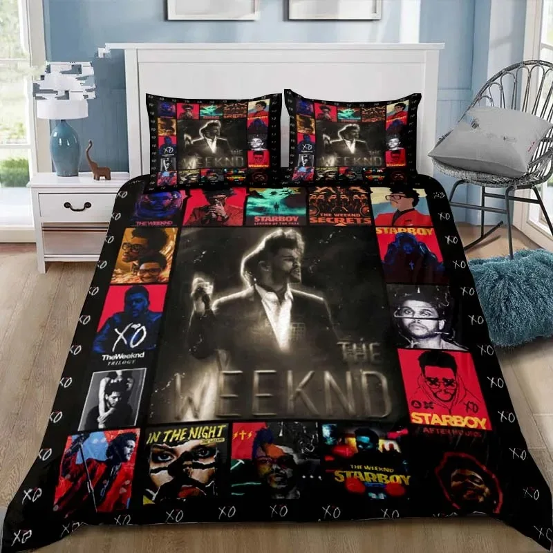 

Singer XO The Weeknd Bedding Sets Exquisite Bed Supplies Set Duvet Cover Bed Comforter Set Bedding Set Children Birthday Gift