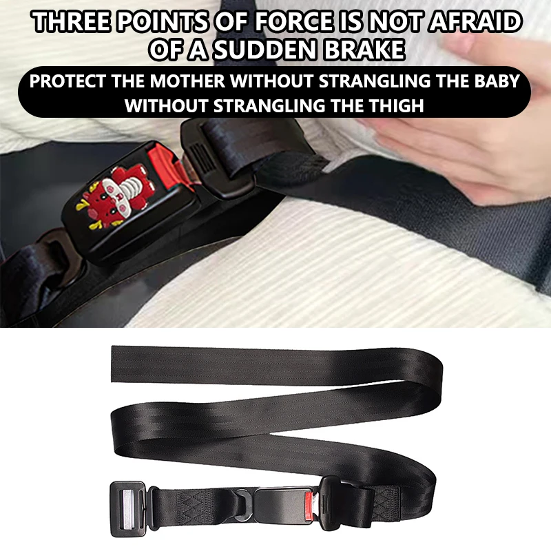 1pc Seat Belt Pregnancy Bump Strap-Seat Adjuster For Mother-Protect Belly-Prevent Compression Of Abdomen