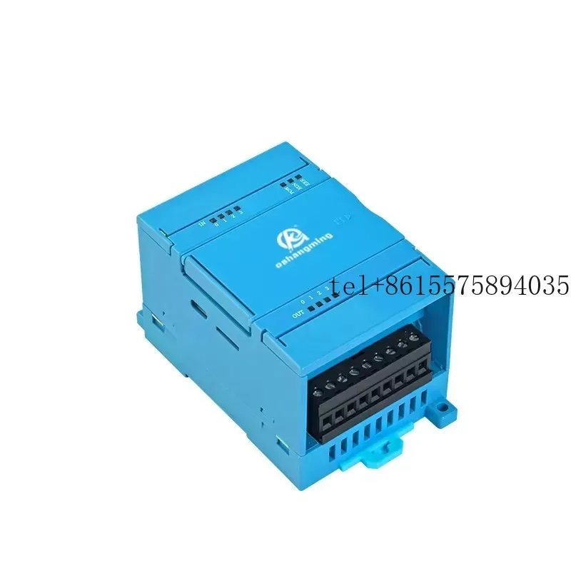 Hot Oshangming 4 Input 4 Relay Output Plc Programming Controller with RS232 RS485 Modbus Rtu for Farm
