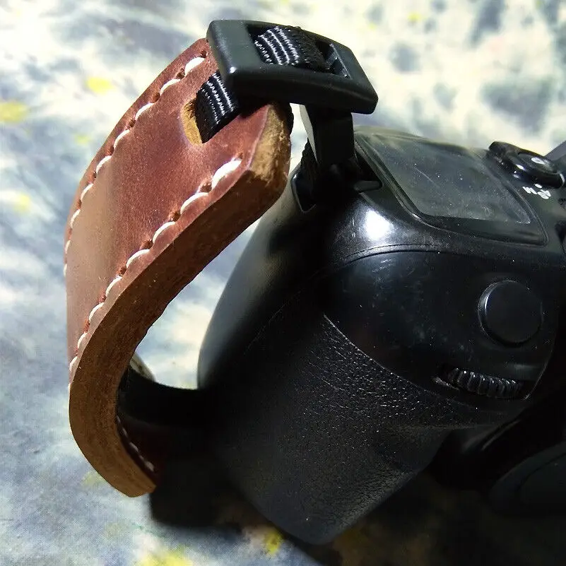 Handmade Geanuine Leather Hand Grip Wrist Strap for DSLR Camera Suitable for Nikon Canon Fuji Leica Made by Geanuine Horween