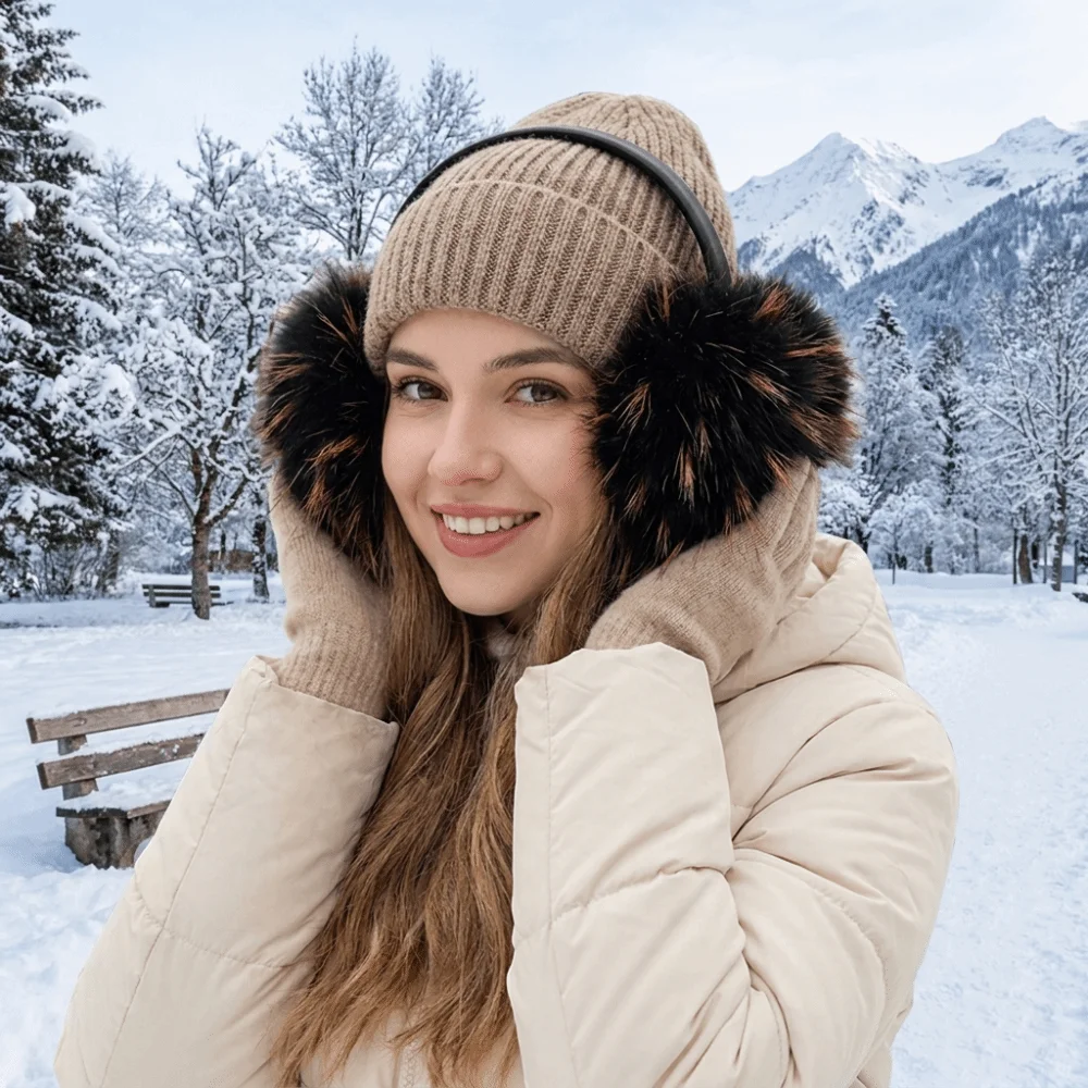 Comfortable Ear Cap Faux Fur Earmuffs Thicken Solid Color Ear Cover Cold Proof Ear Muffs Winter Earmuffs Outdoor