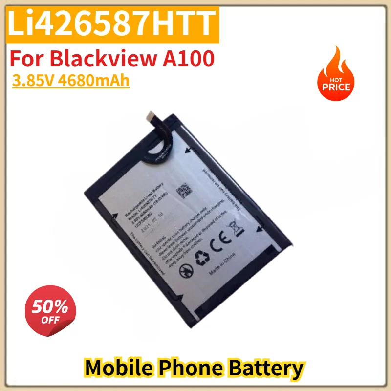 Li426587HTT High Quality Phone Battery 3.85V 4680mAh for Blackview A100 Brand New Replacement Battery