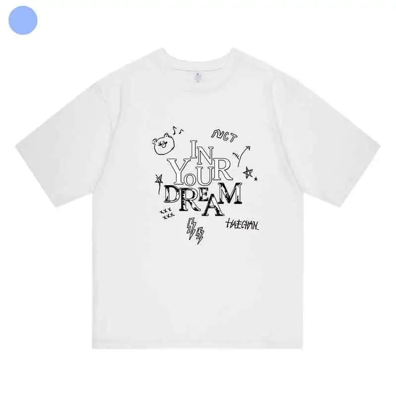 NCT DREAM Tour The Dream Show2:In Your Dream Oversized T Shirt Men Women 90s Harajuku 100% Cotton Short Sleeve Tee Shirt Femme