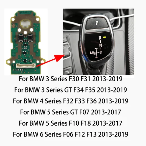 F30 F31 F10 F11 Ручка переключения передач Печатная плата Чипы переключения передач для BMW F10/F30/F20/F25/F26/F15/F16/F32