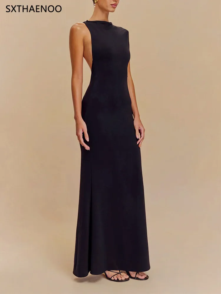 Sxthaenoo vestidos de noite para mujer vestido longo festa de verão femme largos robes longues roupas femininas 2025