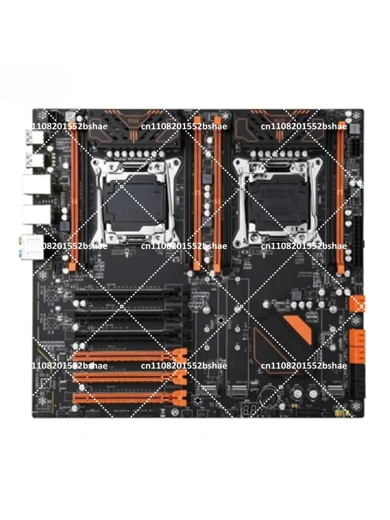 Kit de Placa Base X99 de Doble CPU 2011-3 con 2 Procesadores E5 2696 V3, 256 GB de RAM DDR4 a 2400 MHz, Compatible con M.2 NVMe
