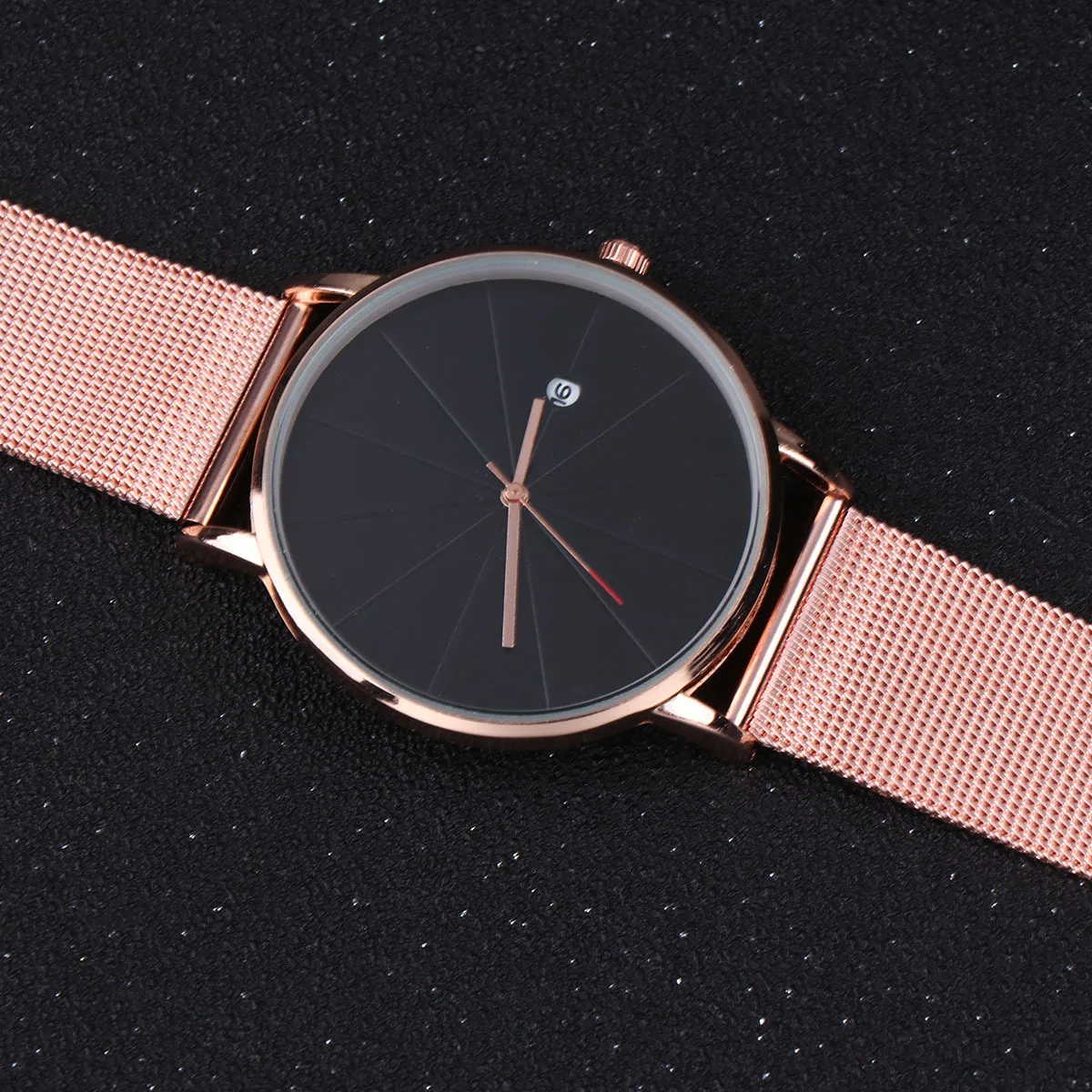 

Rose Golden Men Watch Titanium Band Business Simple Analog Quartz Wristwatch Classic Luxury Timepiece Men Watch