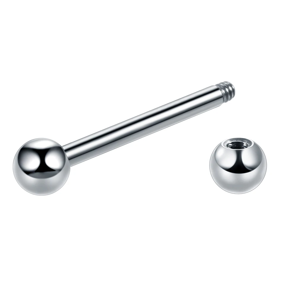 14G 16G Titanium Industrial Helix Piercing Tongue Ring