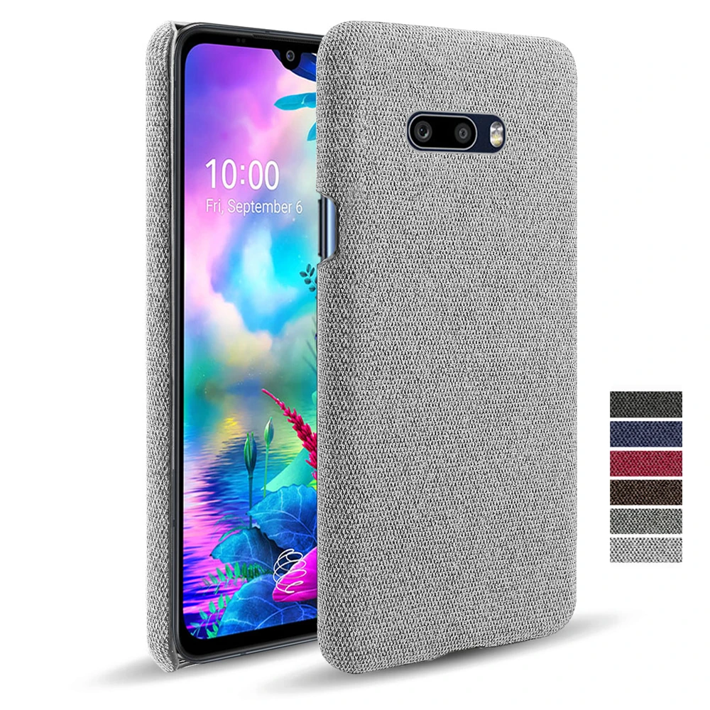 Cloth Leather Case For LG V50S V50 V60 V40 G8X G8S G7 G8 ThinQ Stylo 5 6 Velvet V30 S K61 K51S K41S K50 Q60 Slim Hard PC Cover