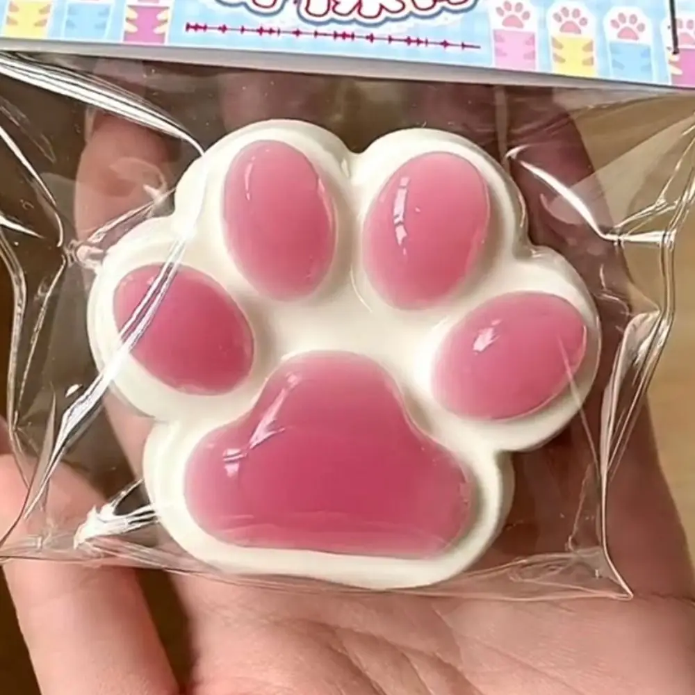 Kawaii Fruit Cat Paw Squeeze Cat Paw Toys Soft Sticky Relax Toys Stress Relief Decompressing and Pinching Toys