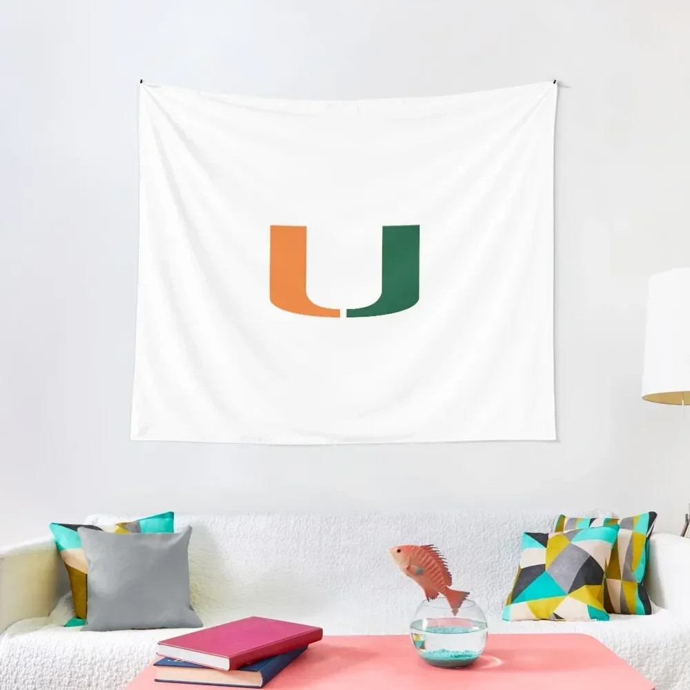 

University of Miami Tapestry Bedroom Decoration Room Ornaments Wallpapers Home Decor Outdoor Decoration Tapestry