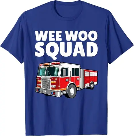 Funny Firefighter Art for Men Women Kids Fire Truck Fireman T-Shirt Firefighting Lovers and Fire Department Workers Apparel Gift