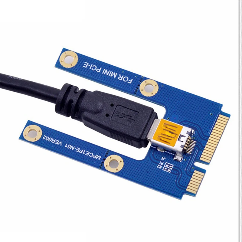 AT87-Mini PCIe to PCI Express 16X Riser for Laptop External image Card EXP GDC BTC MPCIe to PCI-E Slot Mining Card