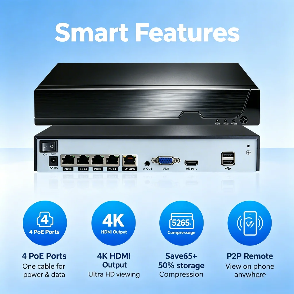 Psennikow Tuya NVR H.265 4CH 스 - Security Ip Camera 리뷰 및 가격