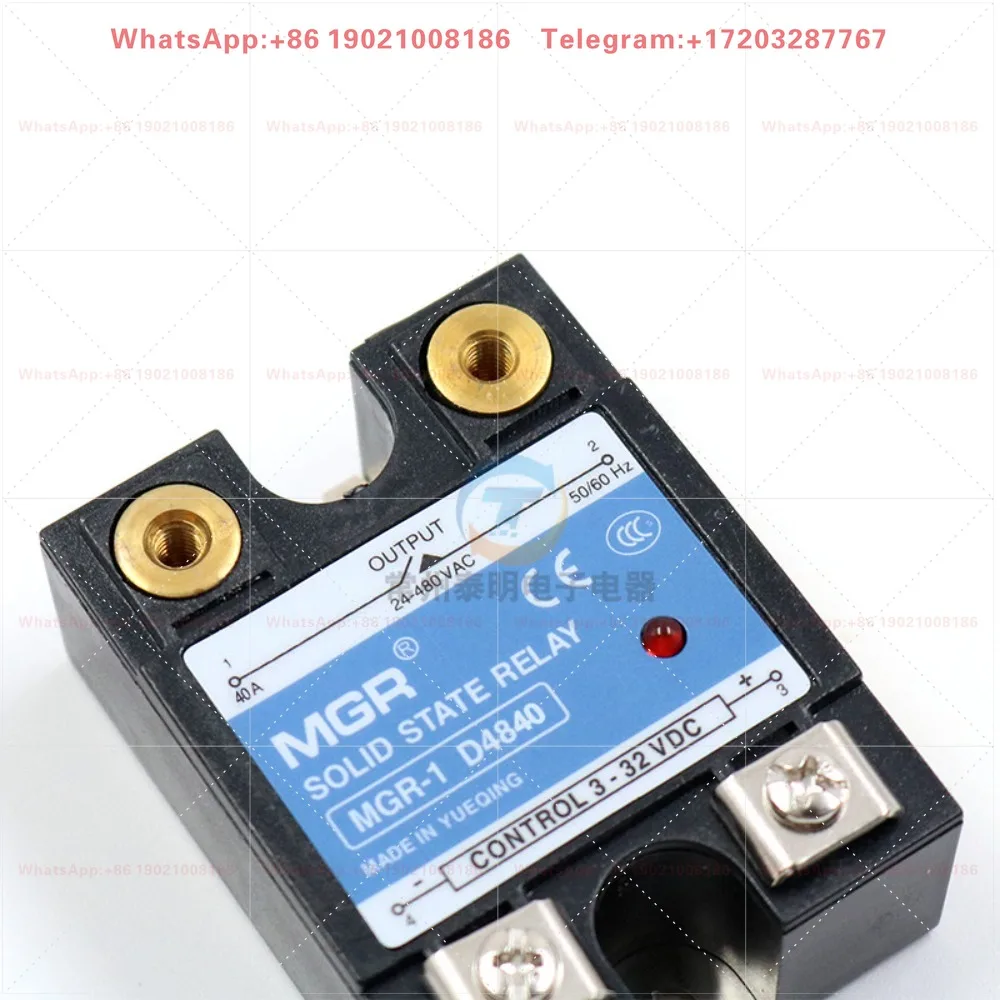 40Da Single Phase Solid State Relay 40A MGR-1 D4840 DC Control AC DC-AC