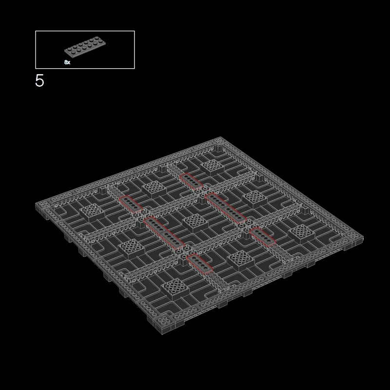 Pixel Art Malerei Weiß Fotorahmen Set Ziegel 4/3 16x16 Grundplatten Bausteine MOC Teile Spielzeug Kompatibel 31202/31204/65803 – Detail 6