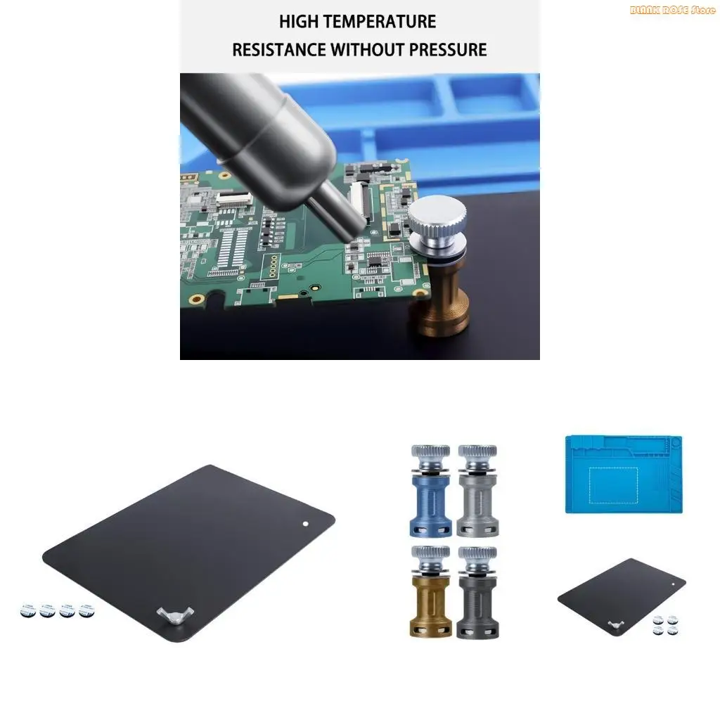 K1AE Permanent Stand With Soldering Iron Rest Modifiable For Various PCB Thicknesses