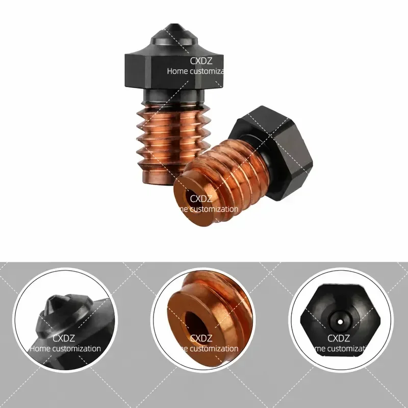 Wear Resistant Silicon Carbide Nozzle V6 3D Printer Accessories