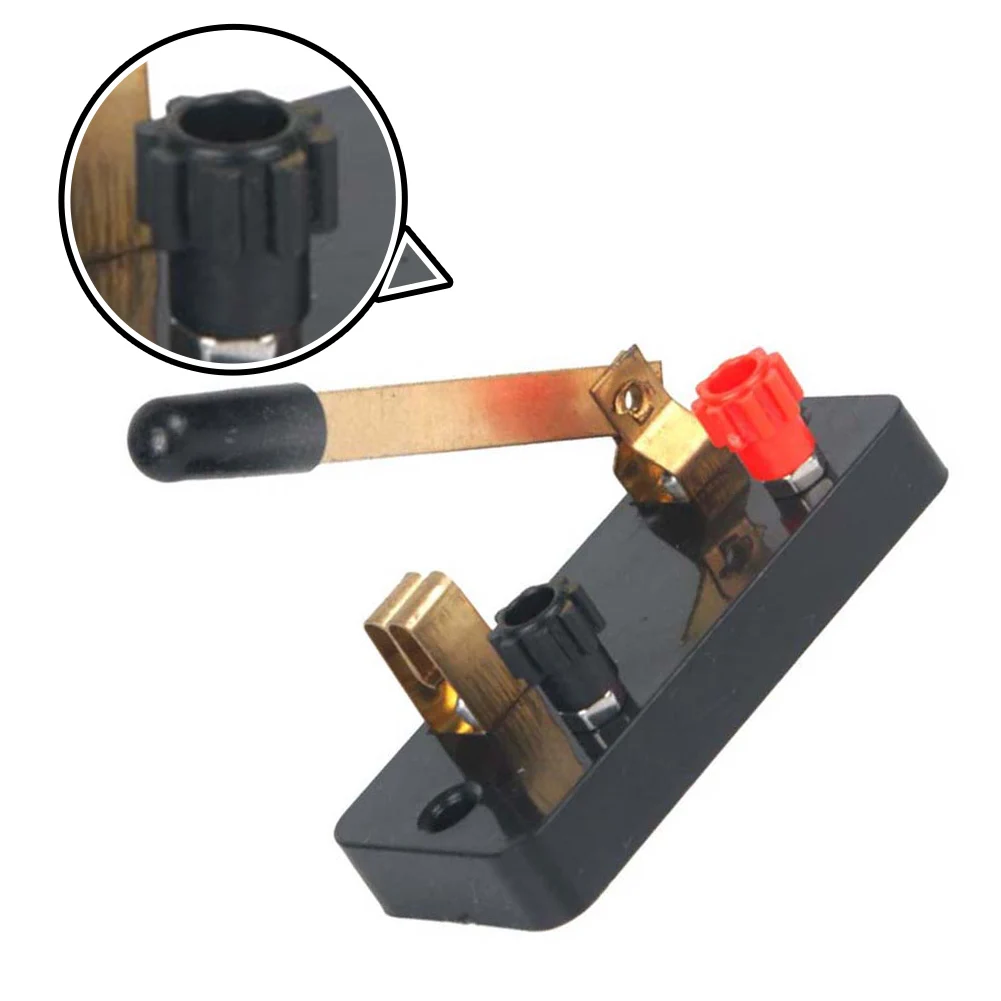 Classroom electronics single pole single throw SPST switch for educational kit ABS copper black screw posts 7.5 3.5cm