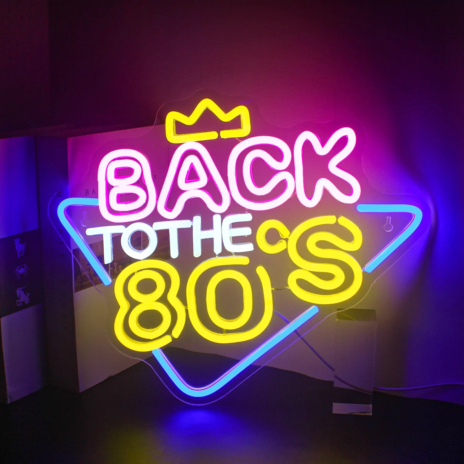 Back To The 80s Neon Sign LED Room Decor Aesthetic Bedroom Restaurant Party Home Hanging Wall Art Decoration Neon Night Lights