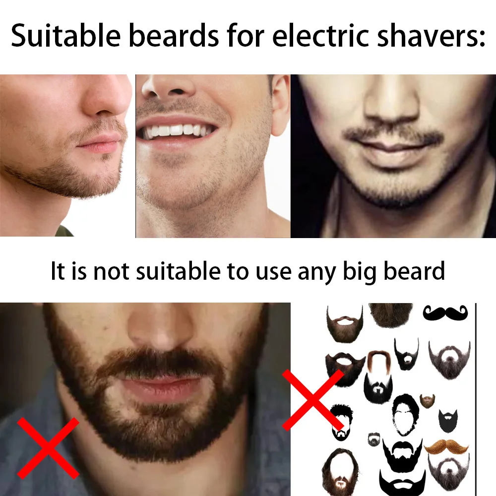 New 9D Man Electric Razor Face Shaver USB Full-body Wash Beard Knife Rechargeable Razor Rechargeable Trimmer