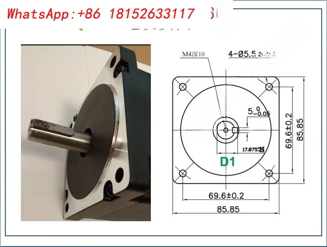 2S86Q-3456/4580/01865/03080/030B8/85B8/051F6 86 محرك متدرج مم