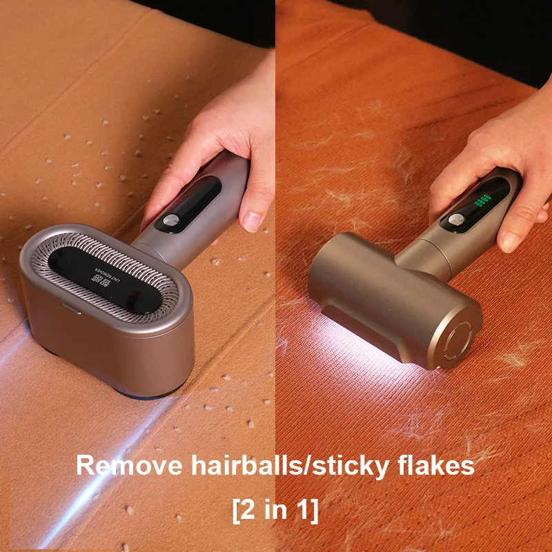 Триммер для волос с двумя головками, устройство для удаления волос на зимнем свитере, портативная электрическая машинка для бритья, на присоске для одежды