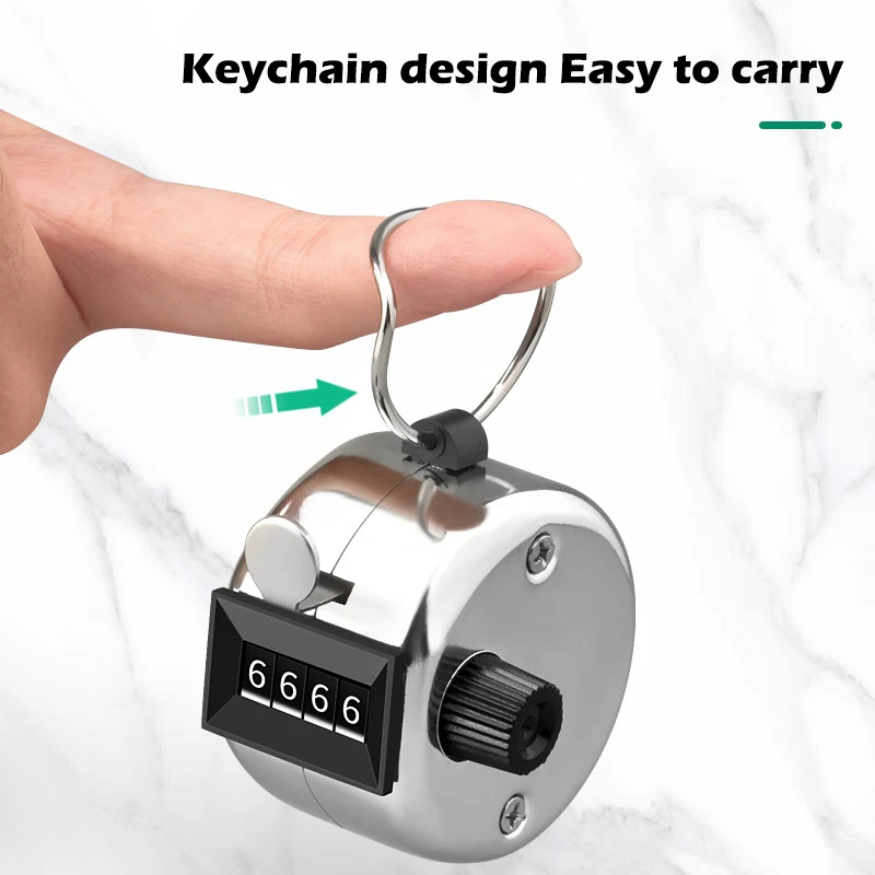 0-9999 يده عداد رقمي الميكانيكية نقطة ونقر أدوات عد الرصيد للقدم المرور البضائع جولف الناس الإحصائيات