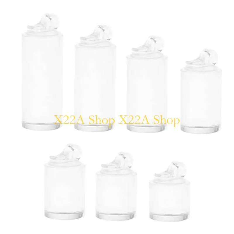 

Unique 7Pcs Sturdy Acrylic Rings Display Stands Jewelry Accessory for Exhibitions