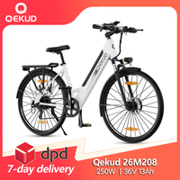 Qekud 26M208 Electric Bicycle for Adults Mountain Bike 250W 36V 13Ah Removable Battery 26\