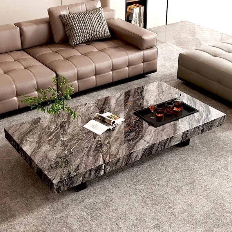 

Rectangle Luxury Coffee Table Simple Designer Standing Aesthetic Unique Side Table Decoration Mesa Auxiliar Home Decoration