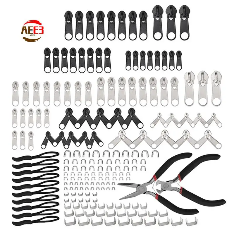 

AEE3-Набор для ремонта молнии, сменная застежка-молния, спасательная застежка-молния, плоскогубцы, инструмент и усилитель, удлинители для багажа