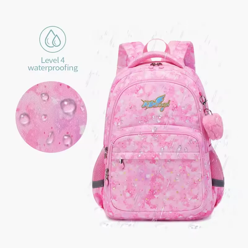 AOK Hot Sale Kid Girls School Backpack Fashion Love Cartoon Waterproof Primary School Students Bag Mochilas