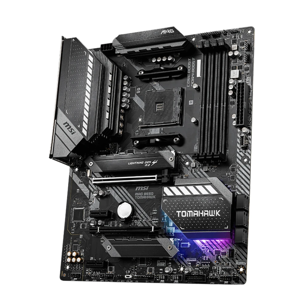 MSI MAG B550 TOMAHAWK Motherboard AMD B550 Chipset Supports AMD Ryzen 9 5950X 5900X Ryzen 7 5800X3D CPU DDR4 128GB M.2 AM4 ATX