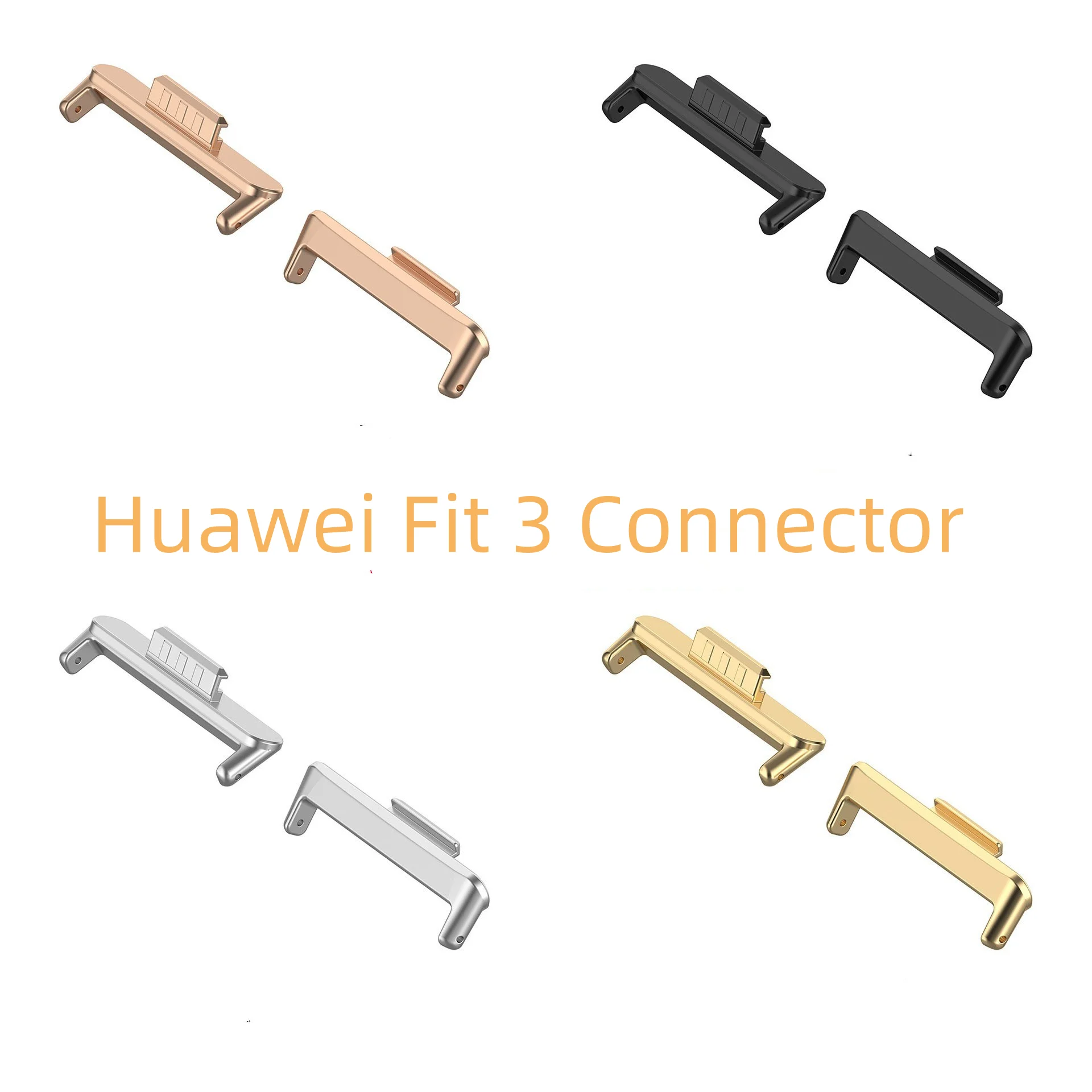 2 pcs 20mm Stainless Steel Connector For Huawei Fit 3 Watch Strap Metal Adapter Watch Accessories