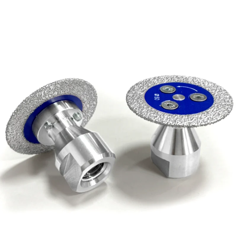 50 مللي متر الماس شفرة المنشار الصغيرة مع موضوع حجر أسطوانة تقطيع الجرانيت الحجر الرملي حروف الخرسانة نحت أداة تجليخ