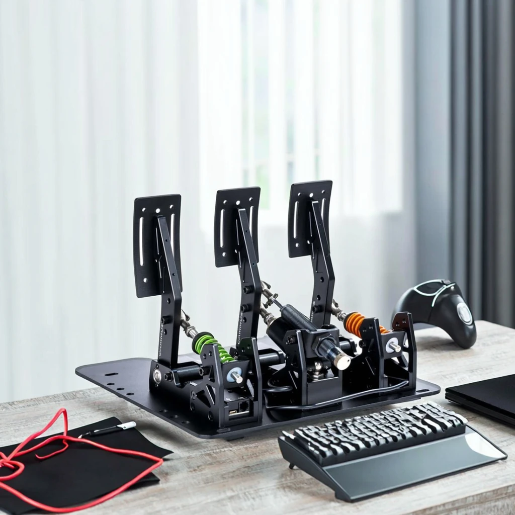 CAMMUS LC100 Load Cell Brake Pedals Sim Racing Simulator Gaming Pedals Hydraulic Pedals