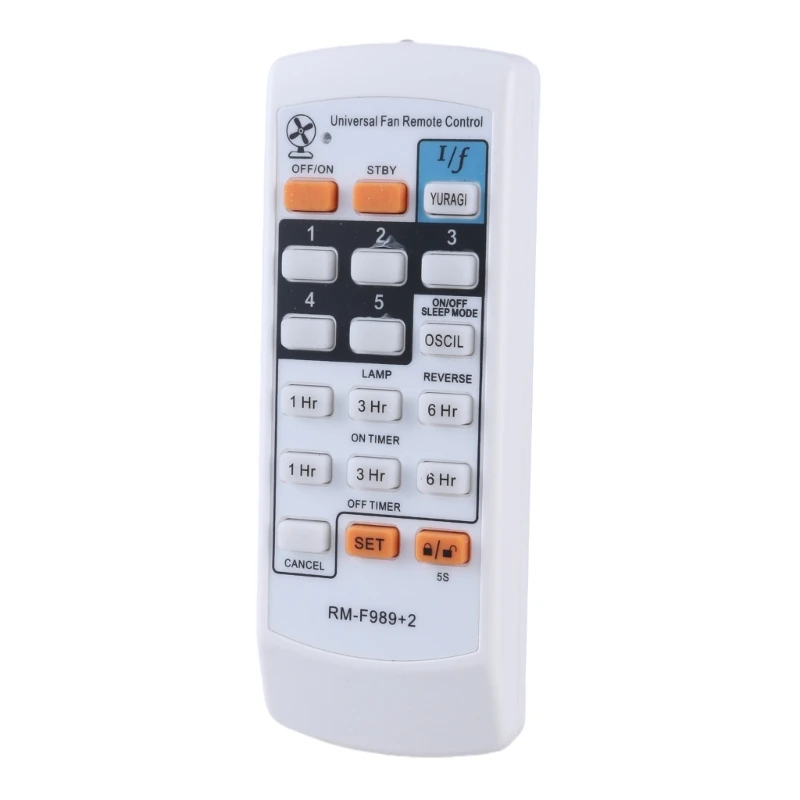 RM-F989+2 Fan Remote Control Quick Response Cooling Fan Remote Controller Convenient and Efficient Double Fan Control