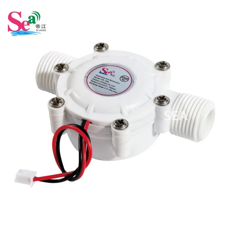 SEA DB-268 12V DC Generator 2-3W High Power Micro-hydro Water Turbine Generator Water Pipeline-Type Running Water Generate Elec