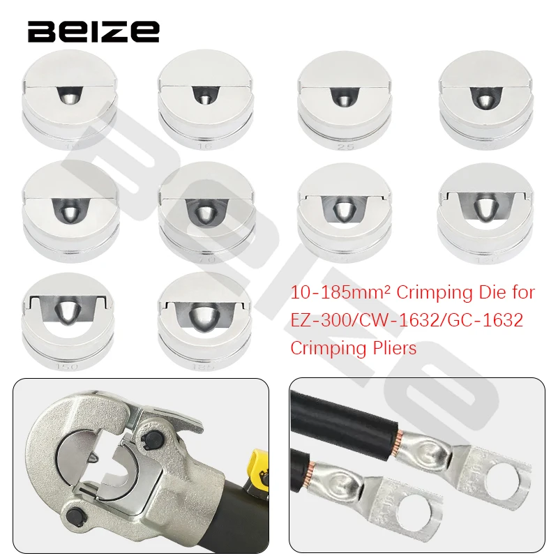 Hydraulic Crimping Die for GC/CW-1632 EZ-300 Hydraulic Crimping Pliers,Copper and Aluminum Crimping Die Size Range 10-185mm²