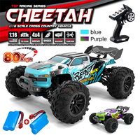 Wltoys SG116 1:16 4WD 50-80KM/H RC Car With LED Racing 2.4G Remote Control Car High Speed Off-Road Drift Monster Toy Kid Gift