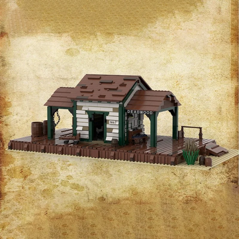 ตัวต่อโมเดลชุดใหญ่ คอลเลคชั่นเมืองตะวันตก ชุดเทคนิคแบบโมดูล ของเล่นบล็อก DIY ชุดประกอบ ของขวัญ