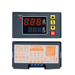 T3231 110V 220V 12/24V Digital Time Delay Relay LED Display Cycle Timer Control Switch Adjustable Timing Relay Time Delay Switch