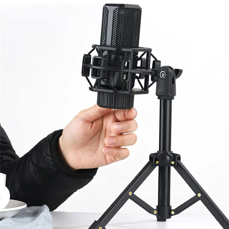 FFYY-Портативная подставка для микрофона, настольный штатив, настольная подставка, регулируемая подставка для микрофона, зажим для микрофона, держатель, кронштейн