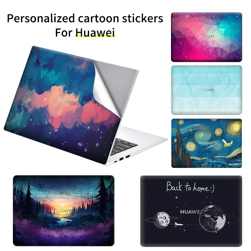 Laptop Sticker Skin for 2024 Huawei MateBook D16 13 X Pro D14 D15 14s Decorative Notebook Covers Top/Bottom/Palmguard