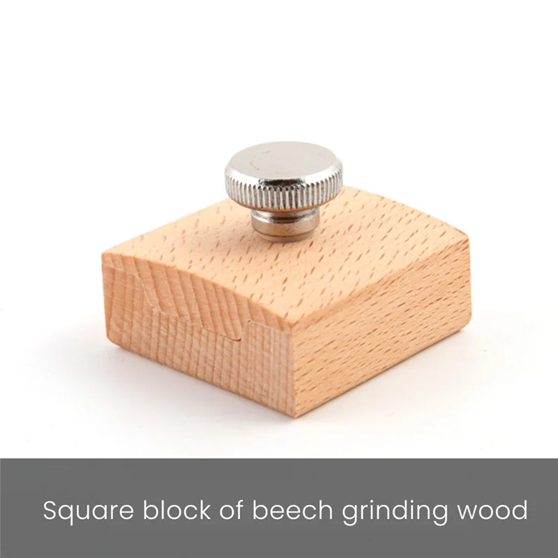 Trending Now 3Pcs Wooden Sandpaper Block Set Square Bevel Wedge Hand Sanding Block Handmade Leather Edge Grinding Polishing Tool